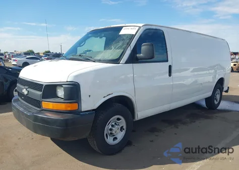 2009 Chevrolet Express 2500 Work Van from USA, damaged, VIN 1GCGG29KX91138761